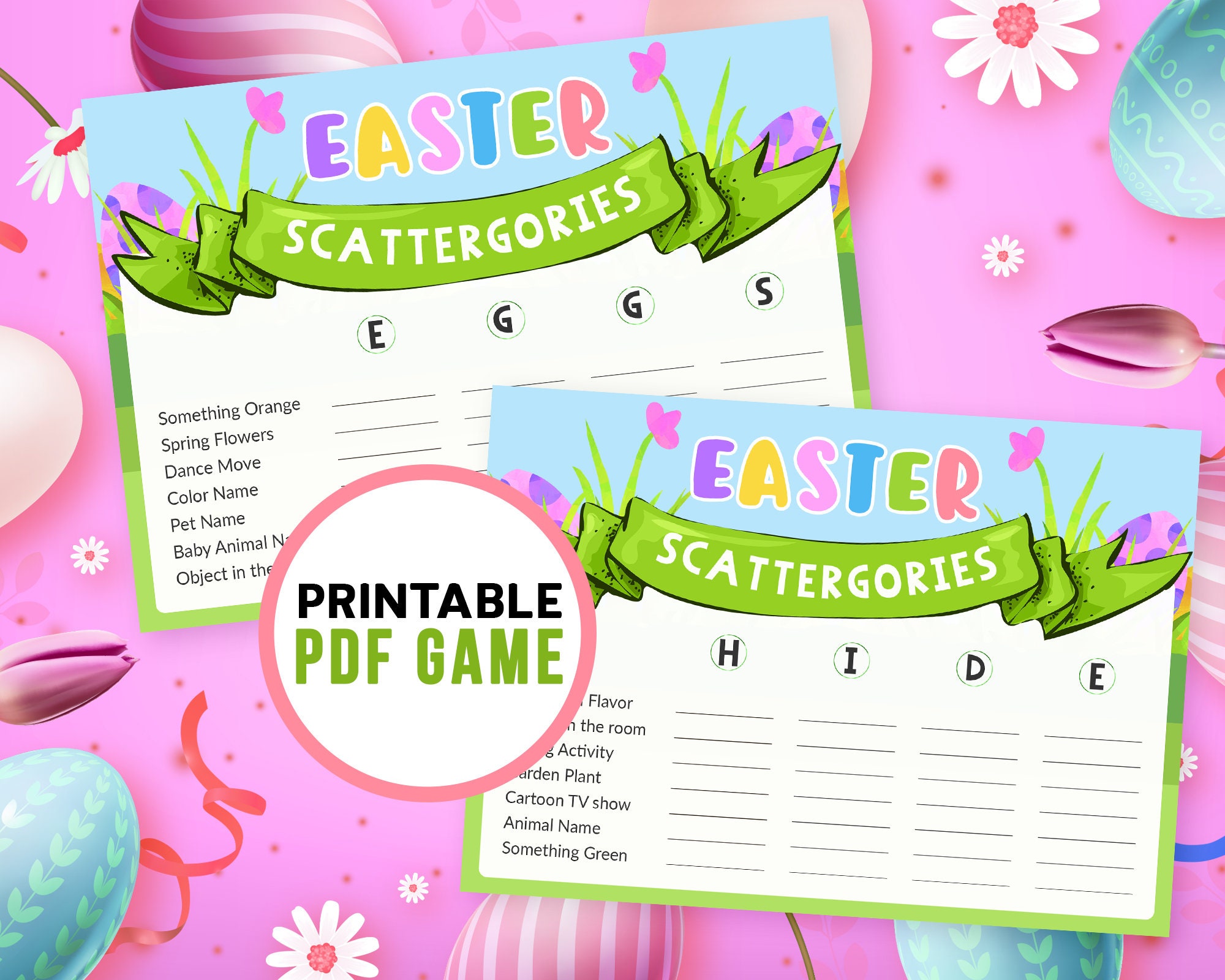 Printable Easter Games Bundle Fun Party Activities for Kids - Etsy