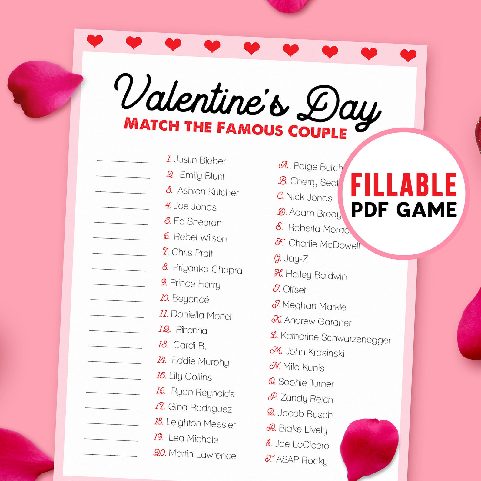 Match The Famous Couple Valentines Games Printable Game Etsy match-the-famous-couple-valentines-games-printable-game-etsy