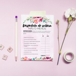 Bridal Shower Games in Spanish Includes 15 Printable Games and Free ...