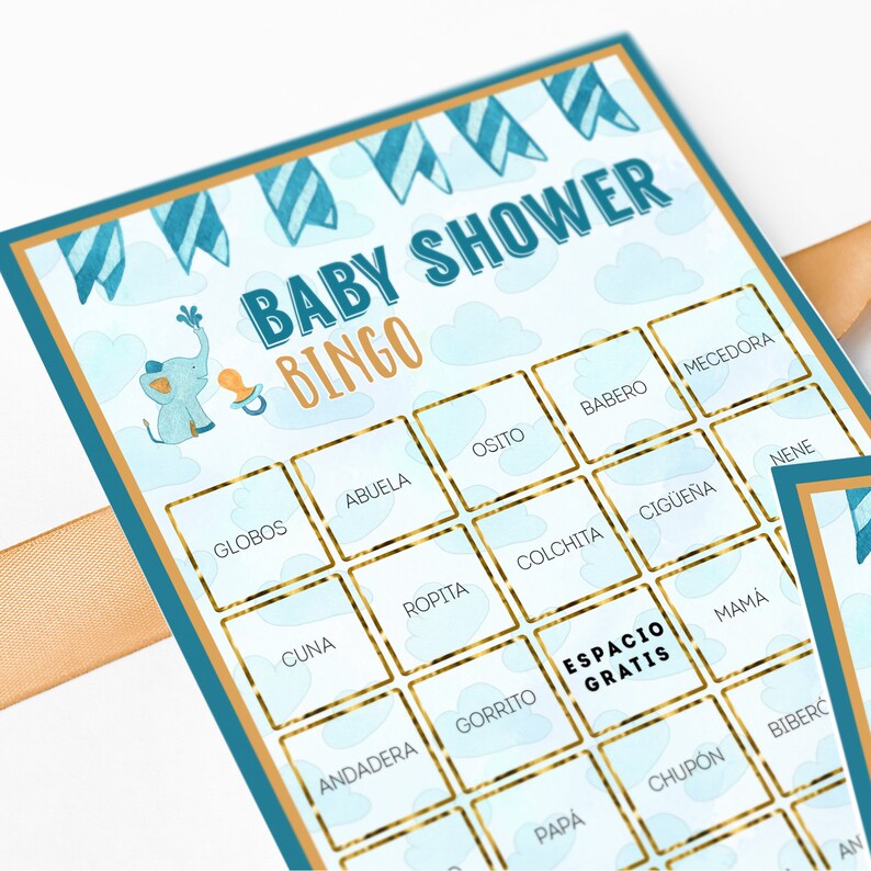 Baby Shower Games in Spanish Printable Games Bundle Etsy