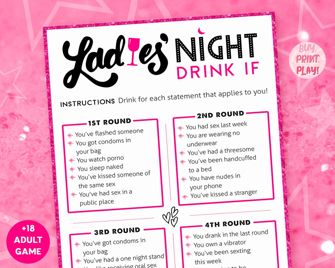 Free Printable Ladies Night Games