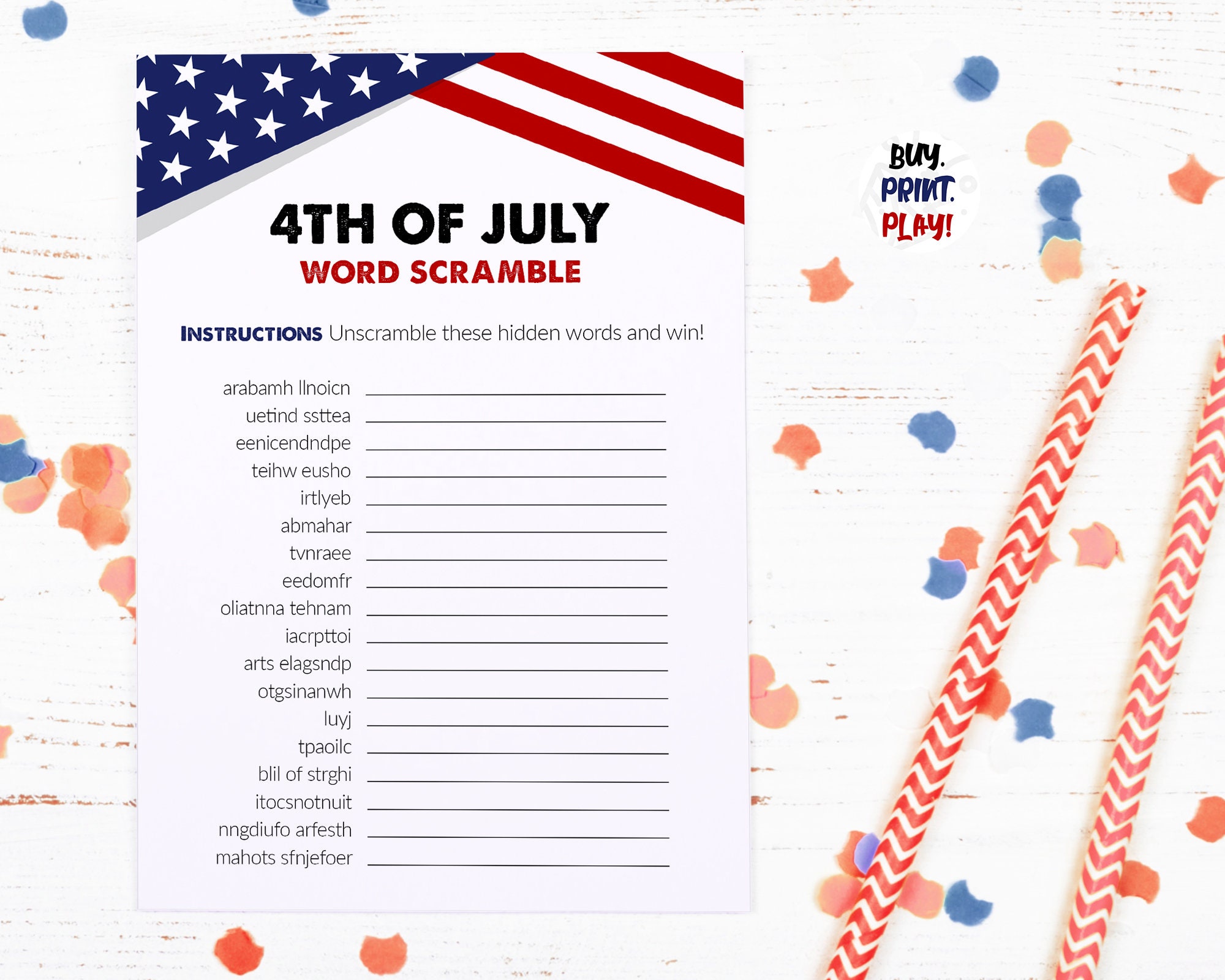 4th Of July Word Scramble Independence Day Family Games Etsy 4th-of-july-word-scramble-independence-day-family-games-etsy