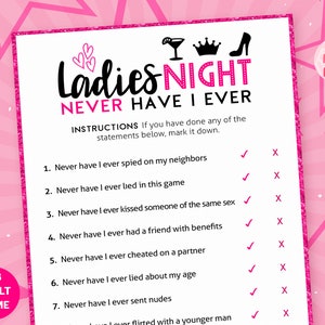 Ladies Night Games Pack Girls Night Games Bundle Bachelorette Games ...