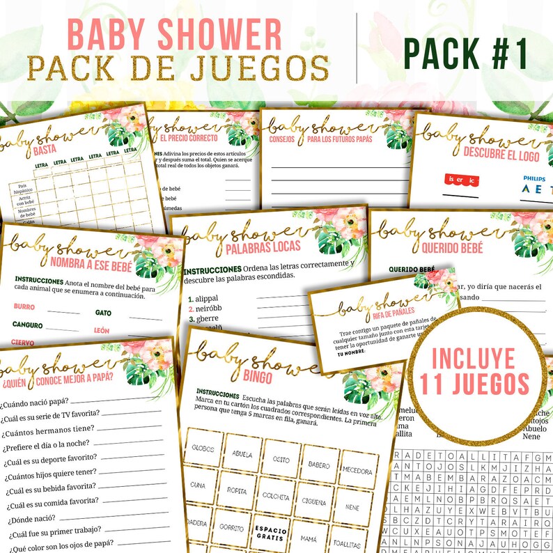 baby shower games in spanish printable games for baby