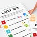 Family Reunion Candy Dice Game Family Gathering Games Printable ...