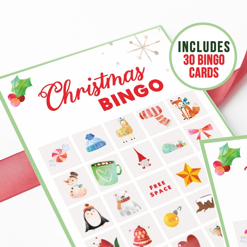 Christmas Games for Kids Printable Games Includes Free | Etsy