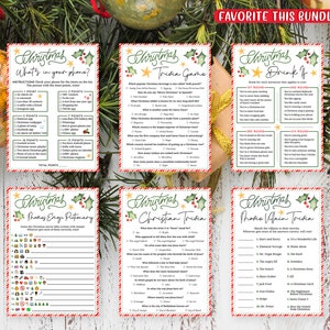 21 Christmas Games Pack | Party Printable Games for Adults | Activity ...
