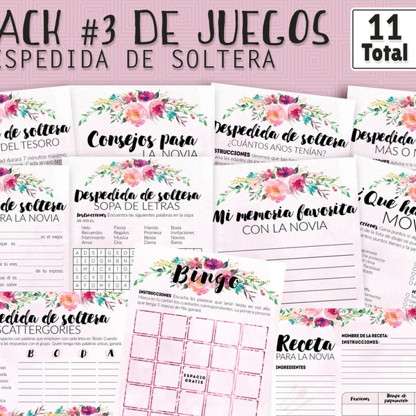 Juegos despedida de soltera, ducha nupcial actividades y juegos, juegos en español, imprimibles en español, ducha nupcial fiesta, despedida