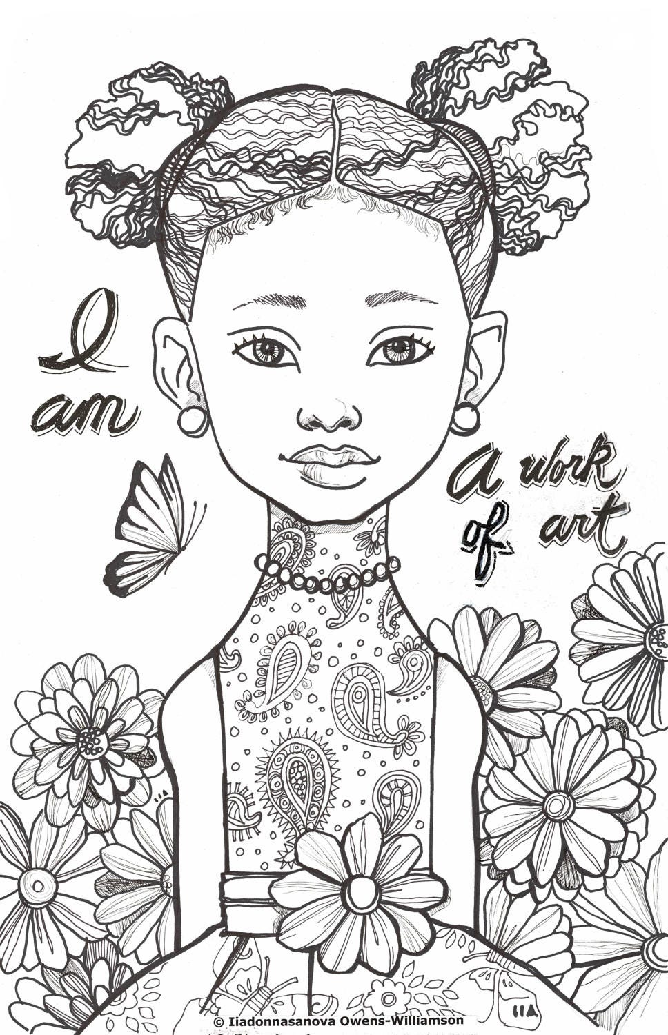 I Am-creative Expression Coloring Sheets Coloring Book - Etsy