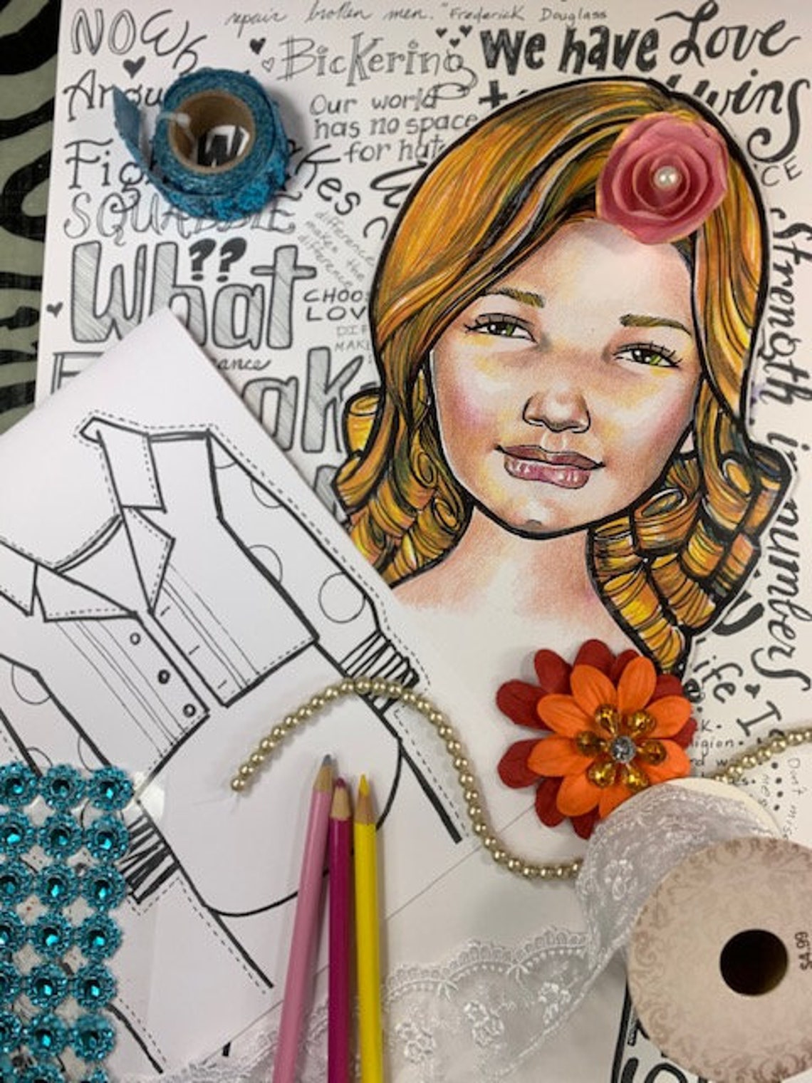 Paper Doll Kitjennifer Etsy