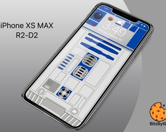 R2 D2 Starwars Iphone X Xs Max Background Wallpaper Mobile Etsy