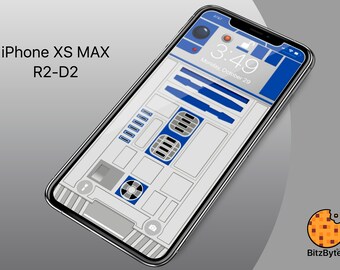 R2 D2 Starwars Iphone X Xs Max Background Wallpaper Mobile Etsy