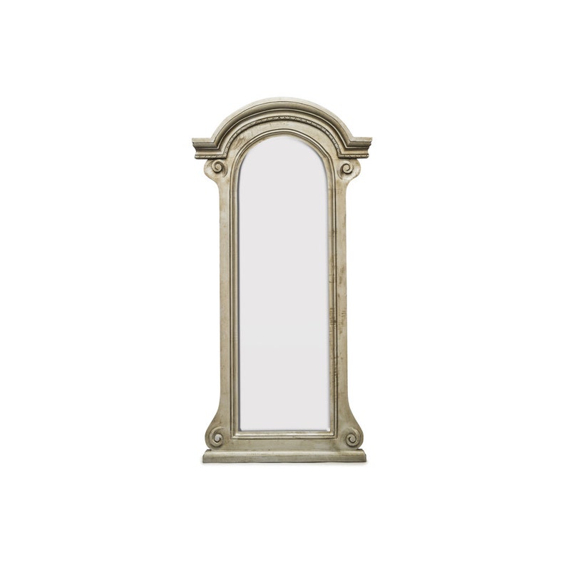 Hand Crafted Floor Mirror Arched Vintage Country Shabby Chic Large Mirror 181 X 90 Cm