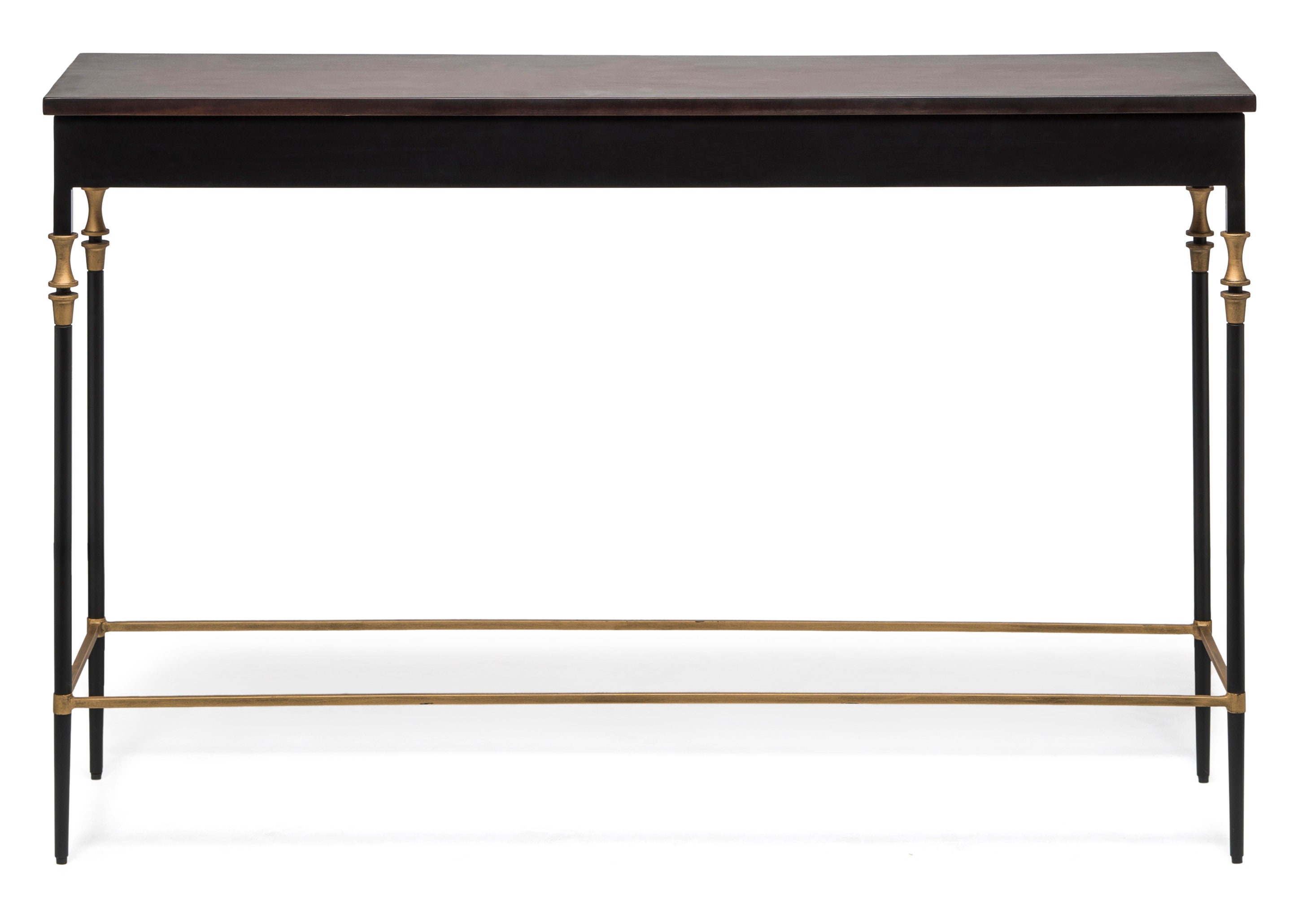 Sleek Gold Black Hallway Console Table With Finial Legs and Etsy