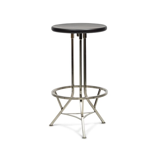 Retro Bar Stool Vintage Dining Chair Wooden Swivel