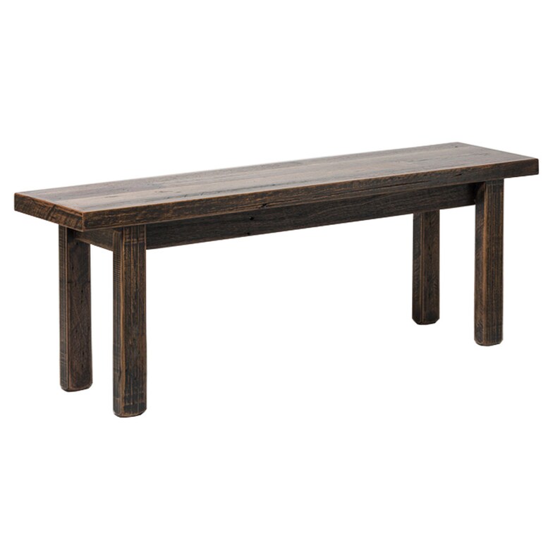 Reclaimed Wooden Hallway Dining Bench Seat 1.3m Country Vintage Style