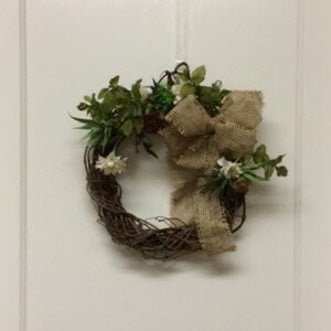 All Year Round Wreath – Succulent Wreath – Burlap Bow Wreath