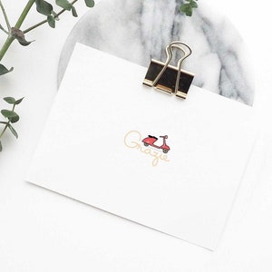Juego de tarjetas de agradecimiento italianas - Grazie / tarjetas de agradecimiento con un toque italiano, linda tarjeta de felicitación, tarjeta de agradecimiento, tarjeta de agradecimiento de boda
