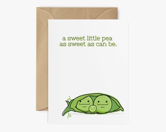 a sweet little pea, as sweet as can be | Baby Shower card, Pregnancy Gift