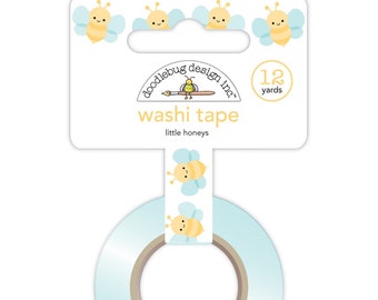 Bee Washi Tape, Doodlebug Design Inc Little Honeys, Kawaii Honey Bees, Cute Planner Journal Accessories, Scrapbook Supplies