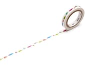 MT Ex Fish Line Washi Tape, Slim 7 mm Planner Tape, Colourful Decorative Tape, Planning Journaling Supplies