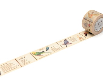 MT Bird Washi Tape, Bird Stickers, Bullet Journal, Planner Accessories, Study Planner, Ornithology, Ornithologists, Birder, Twitcher Gift