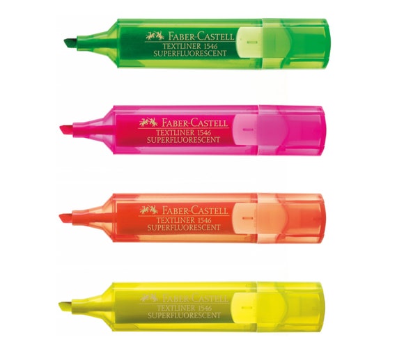 Faber-Castell Textliner 46 Evidenziatori Superfluorescenti, Set di