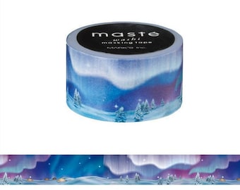 Aurora Borealis Washi, Maste Tape, Skyline, Aurora Boreal, Astrología, Cielo Nocturno, Bullet Journal Accesorios