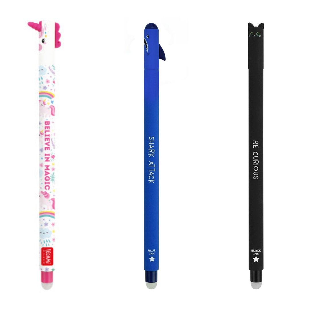 Legami Erasable Rollerball Pen - Unicorn - Pink Ink