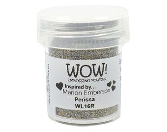 WOW Perissa Ultra High Grade Opaque Effect Embossing Powder, 15ml Topf, inspiriert von Marion Emberson, Cardmaking Crafting Zubehör