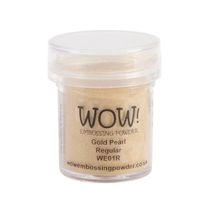 WOW Gold Pearl Regular Embossing Powder, 15ml Pot, Cardmaking Crafting Supplies zdjęcie 1