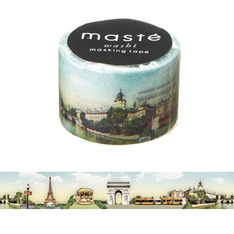 Landmark Points of Interest Planner Supplies Travel Gift Travel Journal Accessories Maste Paris Washi Masking Tape