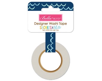 High Tide Washi Tape, Bella Blvd, Secrets Of The Sea Collection, Scrapbook Journal Craft Tape