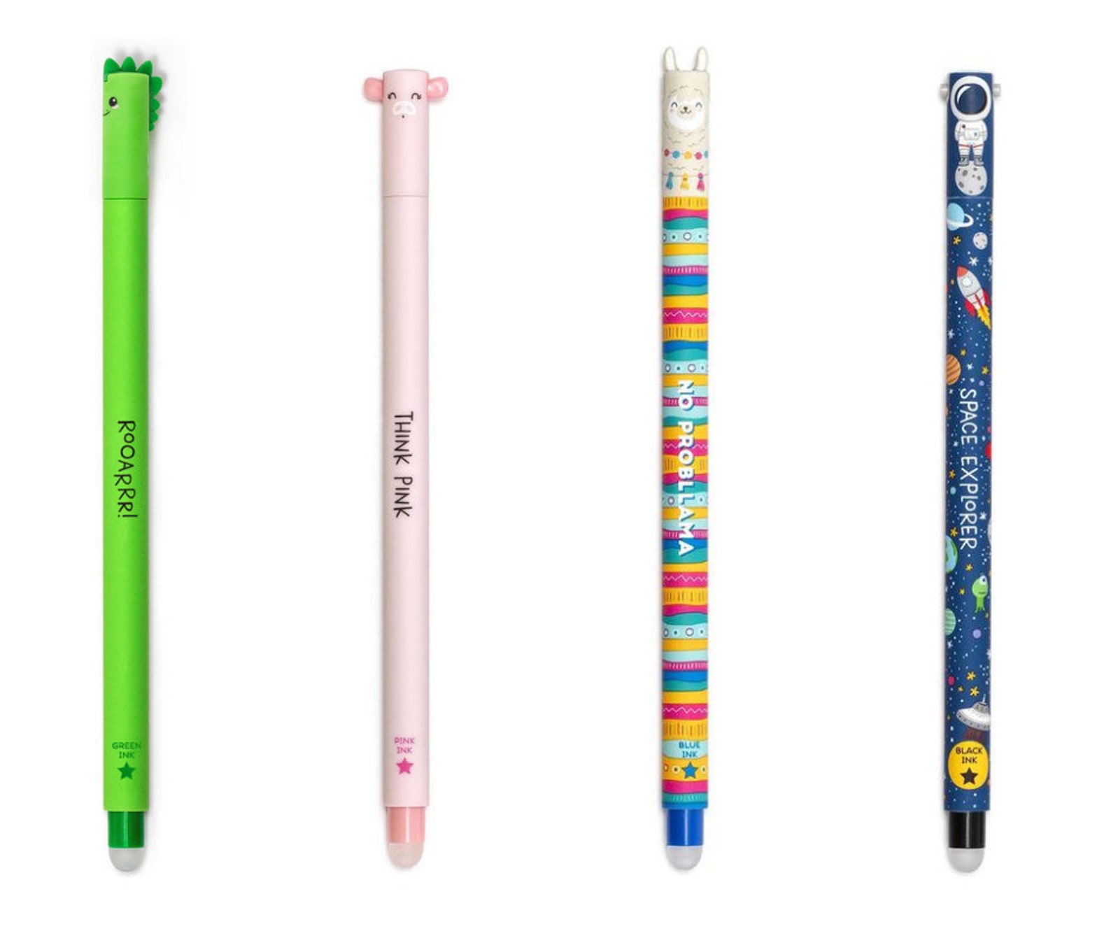 Legami Erasable Gel Pens Kawaii Dino Pig Llama Pen Astronaut Etsy Ireland