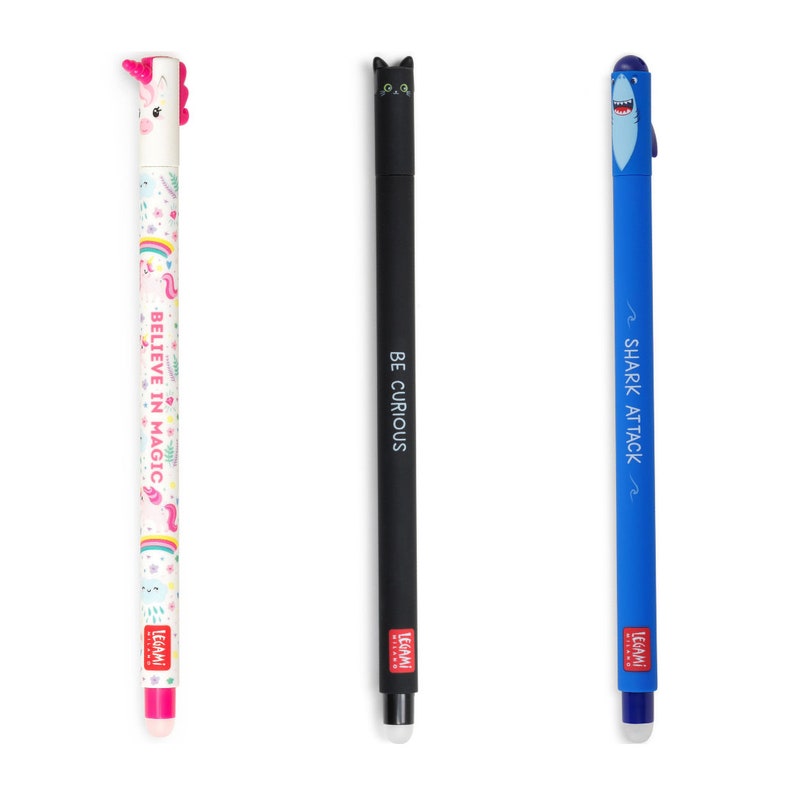 Erasable Gel Pens, We Are Dreamers, Legami Milano, Craft Room Office Stationery, Bullet Journal Pen, Planner Pen, School Pen Unicorn/Cat/Shark