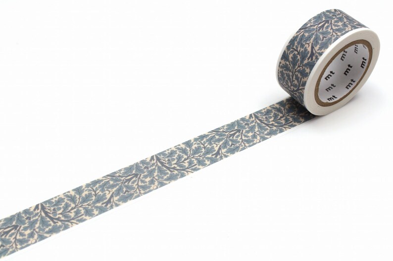 William Morris & Co Nature Washi Tape, MT Masking Tape, Tree Leaves Flower Planner Tape, Paper Crafts, Arts and Crafts Movement Oaktree