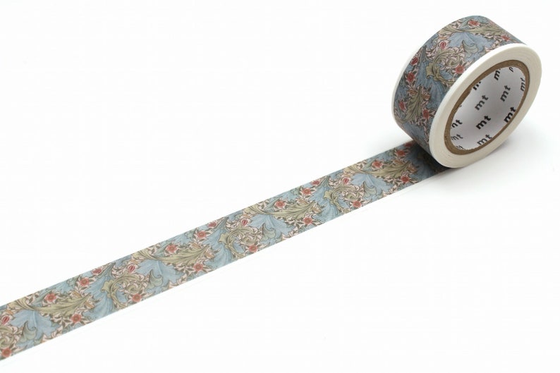 William Morris & Co Nature Washi Tape, MT Masking Tape, Tree Leaves Flower Planner Tape, Paper Crafts, Arts and Crafts Movement Granville