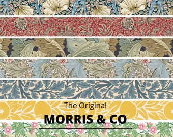 William Morris & Co Nature Washi Tape, MT Masking Tape, Tree Leaves Flower Planner Tape, Paper Crafts, Arts and Crafts Movement