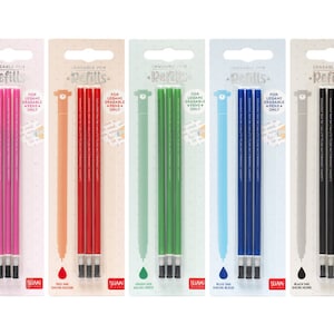 Legami Erasable Gel Pen Refills, Sets of 3, Craft Room Office Stationery Supply image 2