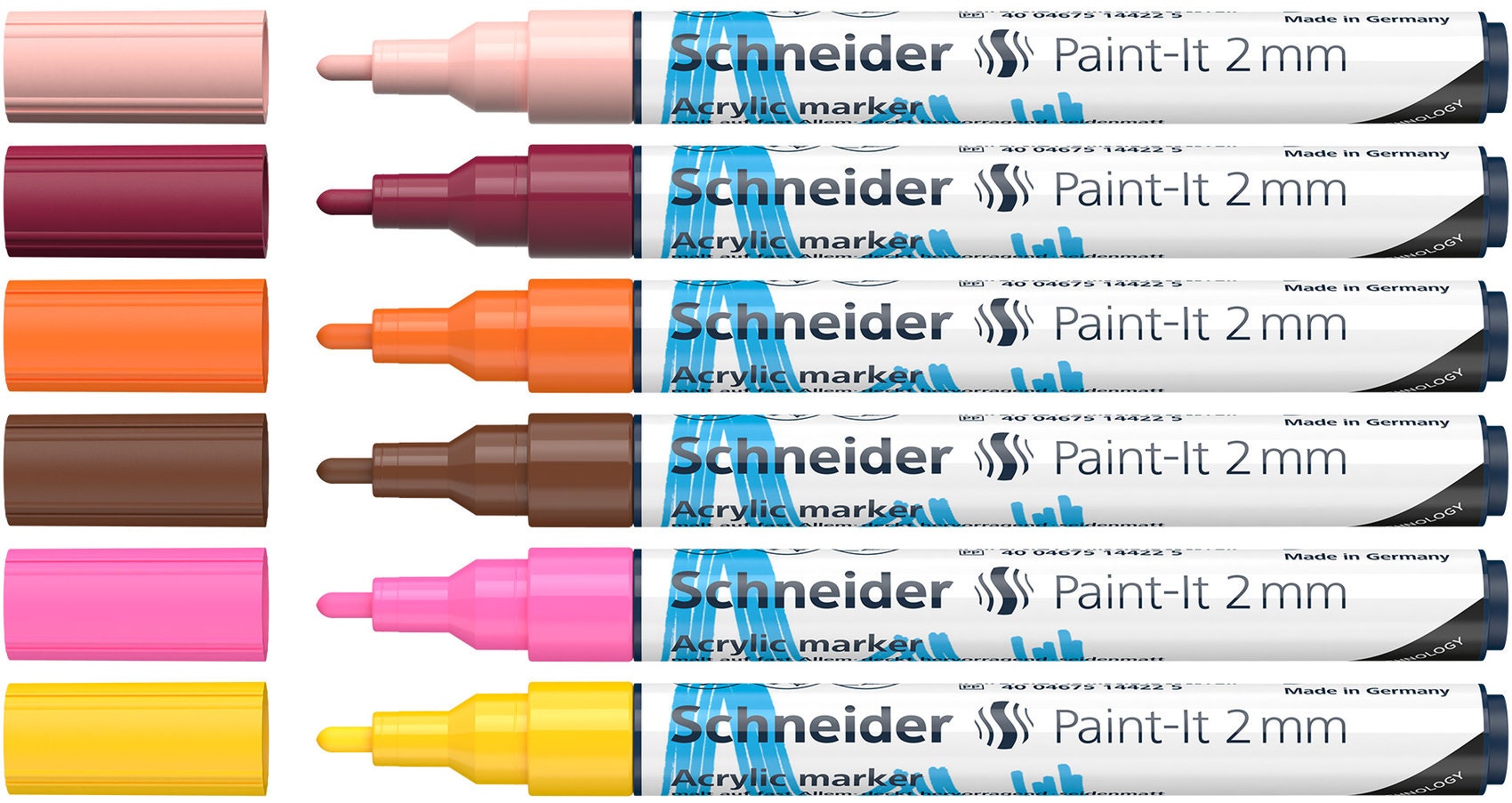 Acrylic Markers 6 шт. Маркер Шнайдер 225. Маркер Schneider 225 м_1212. Schneider маркеры акриловые. Назначение маркера