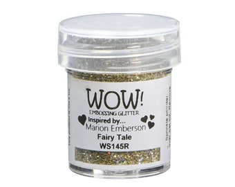 WOW Fairy Tale Regular Embossing Glitter, vasetto da 15 ml, ispirato a Marion Emberson, forniture per la creazione di biglietti