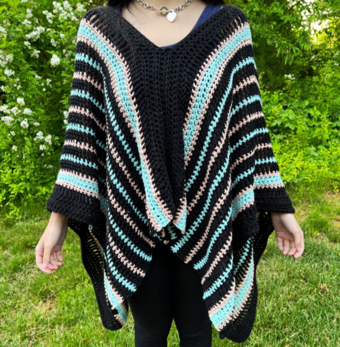 The Basic Ruana | Crochet Pattern - Etsy