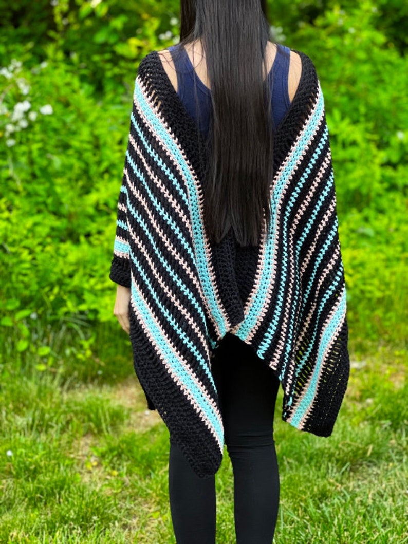 Round Ruana Pattern The Basic Ruana | Crochet Pattern - Etsy