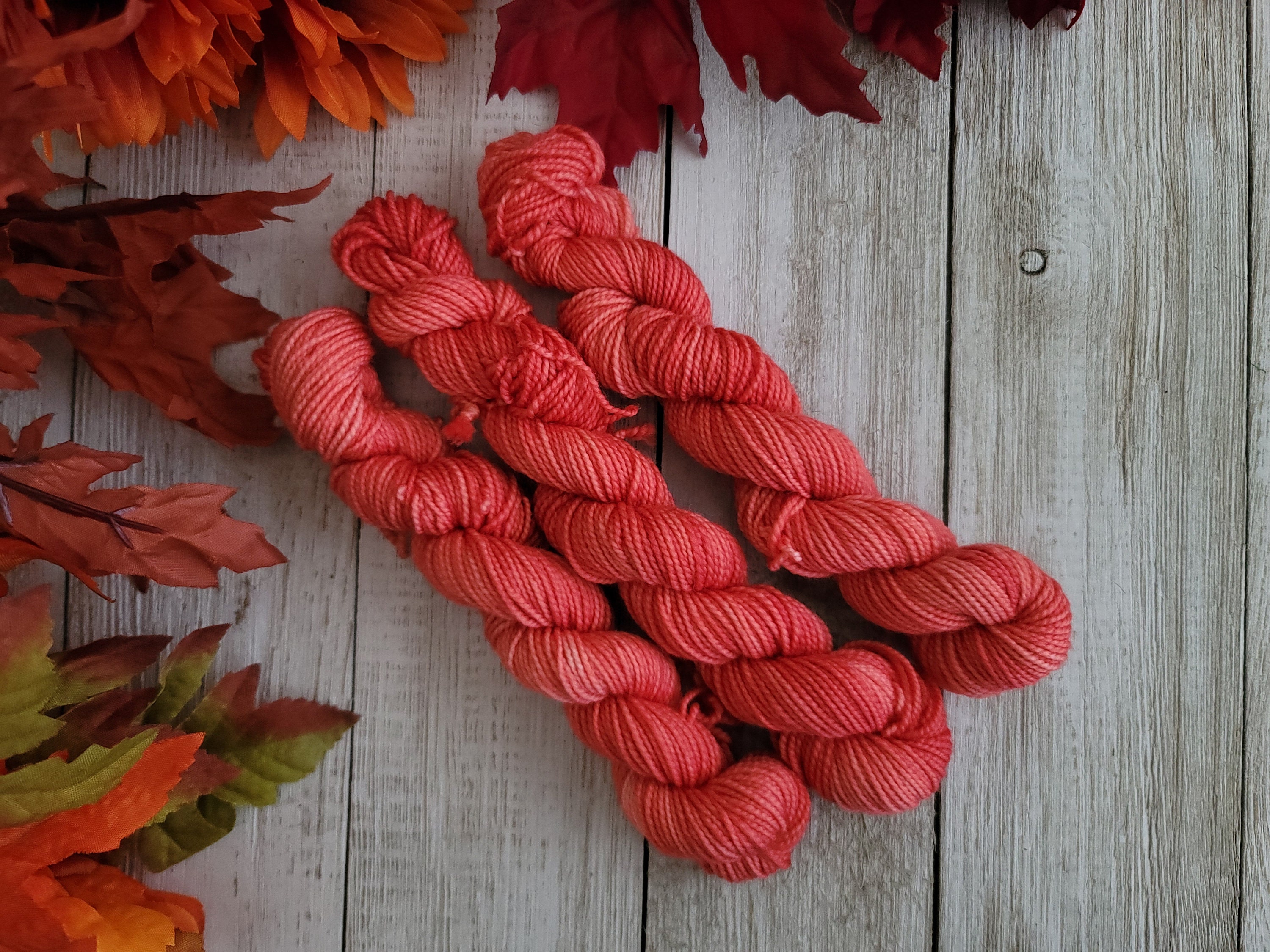 Sock Yarn Orange Leaf 20 Grams Sock Yarn Orange Leaf 20 Grams