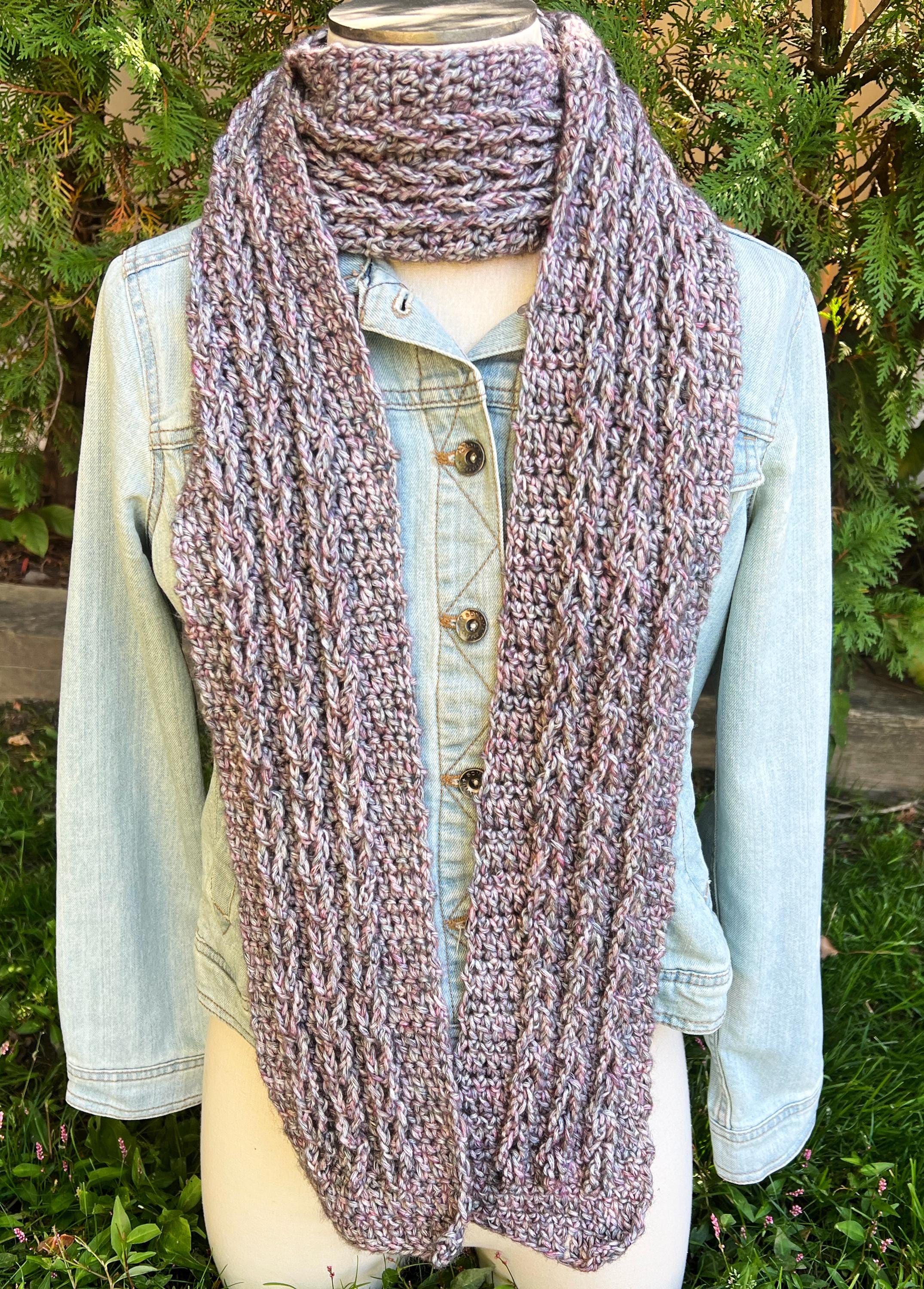 Basic Cable Free Scarf | Crochet Pattern | Create a Cable Free "cable ...