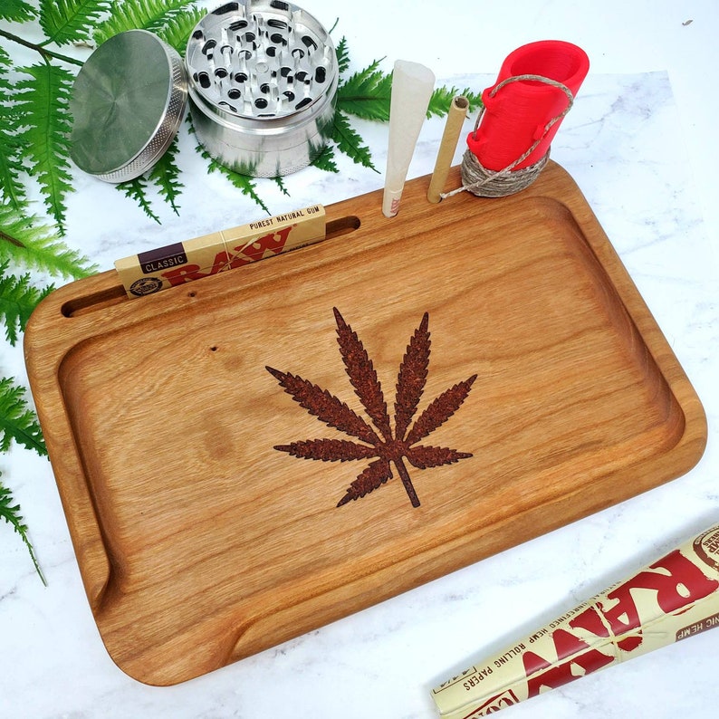 Rolling Tray Wood Rolling Tray Rolling Tray Wooden Resin Etsy