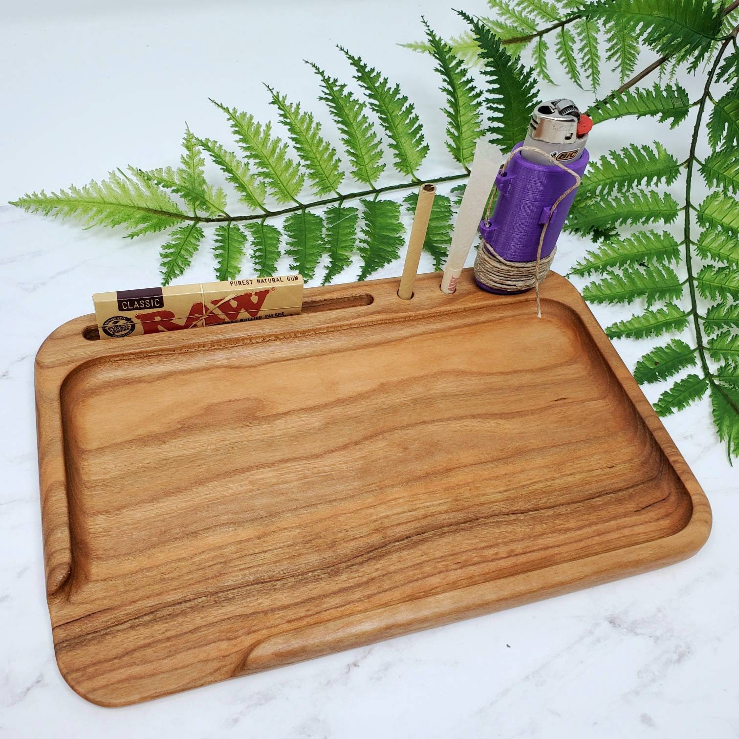 Wooden Rolling Trays Herb Tobacco Smoking Tray Folding Plate Rolling