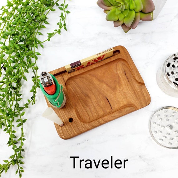 J-Tray and Crusher  Premium Handmade Wooden Tray
