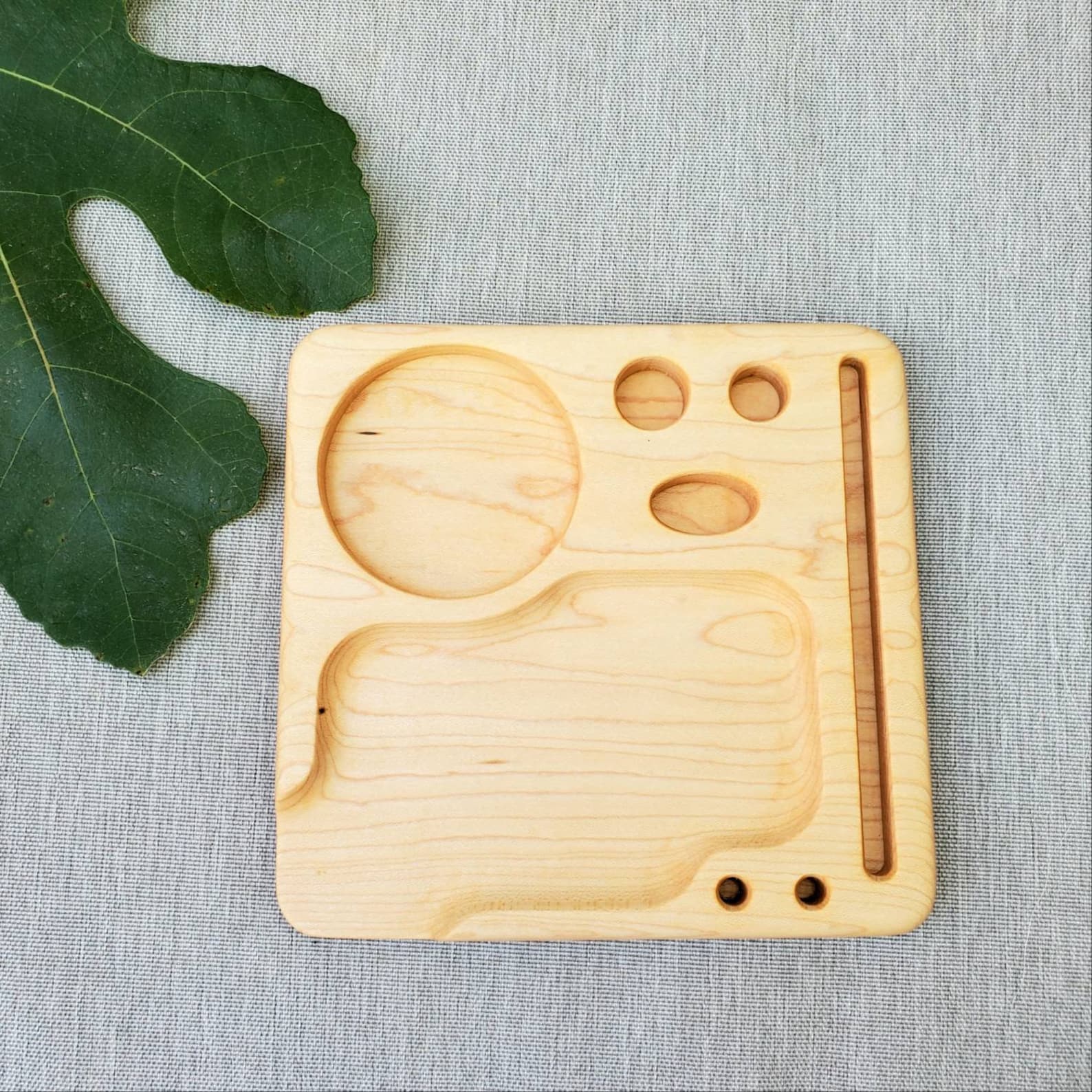 Rolling Tray Set Handmade Wood Rolling Tray and Accessories Etsy