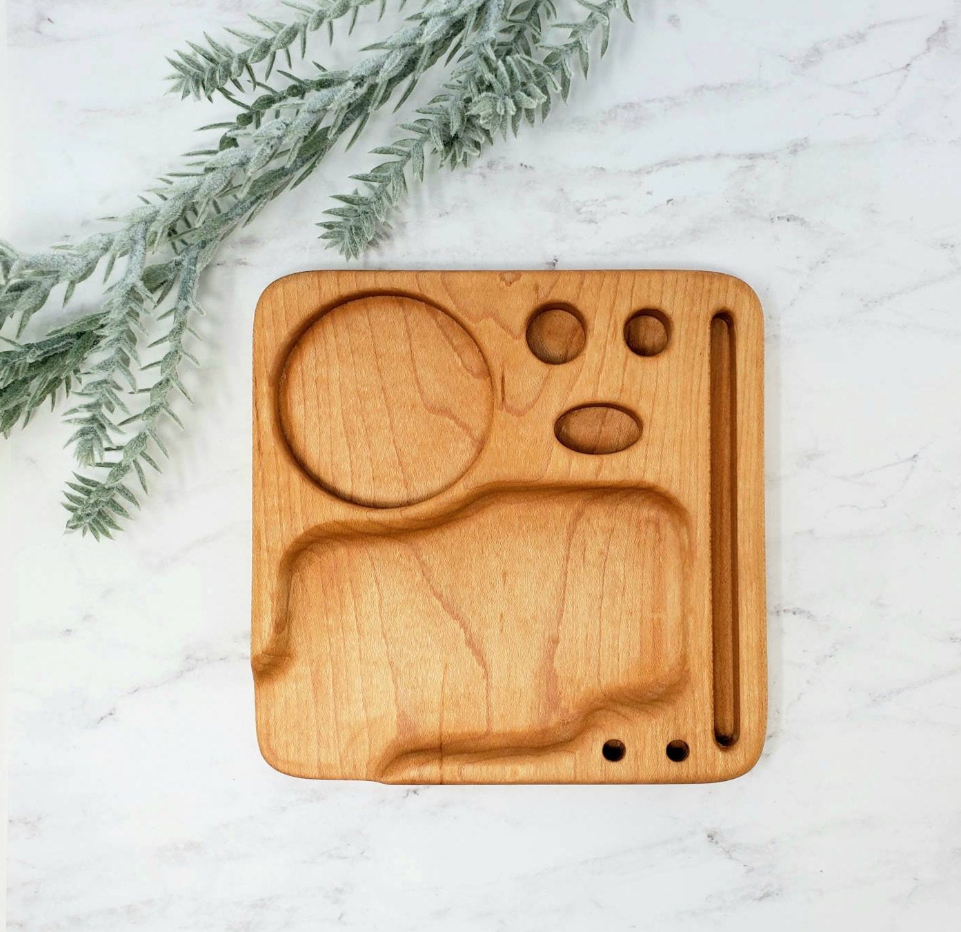 Rolling Tray Set Handmade Wood Rolling Tray and Accessories Etsy